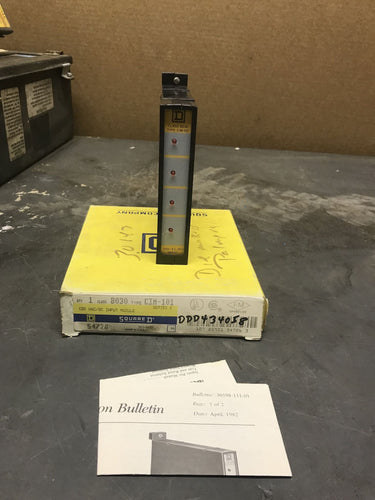 Square D Class 8030 Type CIM-101 120V AC DC Input Module