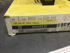 Square D Class 8030 Type CIM-101 120V AC DC Input Module