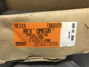 Rexnord Rex Omega Straight Bore Hub 730601078 60 SHCB