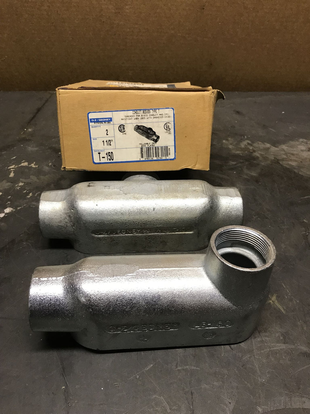 O-Z/Gedney Conduit Bodies Type T T-150 LB-150