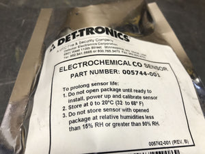 Det-tronics Electrochemical CO Sensor 005744-001 ASSY, EC CELL, CO, 0-100 PPM