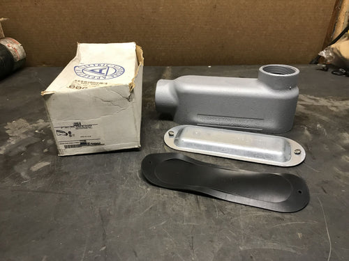 Appleton LB200-M Conduit Body, Type: LB, Size: 2'', Form 35, Malleable Iron