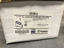 Load image into Gallery viewer, Appleton LB125-A Form 85 1-1/4&quot; Aluminum Conduit Body
