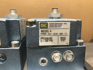 Mac PPC5A-AAC-AGBA-BBB-FO Wilkerson R21-04-q49 K 97 836-248 manifold