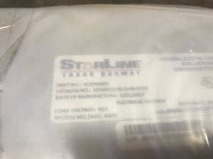 Universal Electric Corporation StarLine Track Busway End Feed FC1700009 UF100T2C