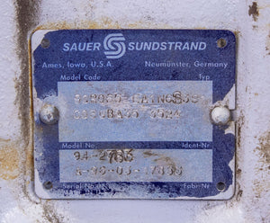 Sauer Sundstrand 90R055 94-2763  EA1N6S3S1 003GBA35 3524 Danfoss Pump