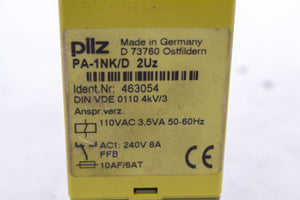 Pilz PA-1NK/D 2Uz RELAY TIMER