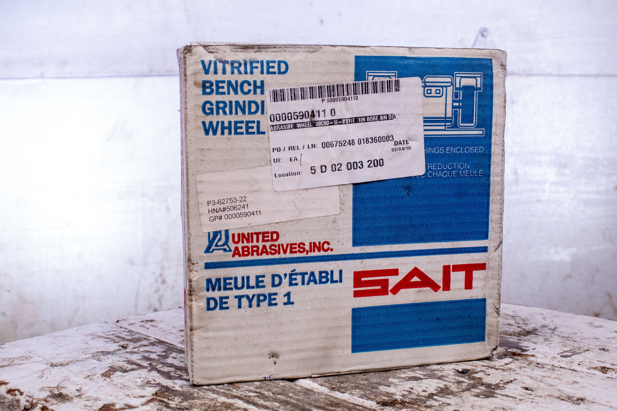 United Abrasives 28024 8x1x1 A60x Metal Bench Grinder Wheel – Hydraulic ...