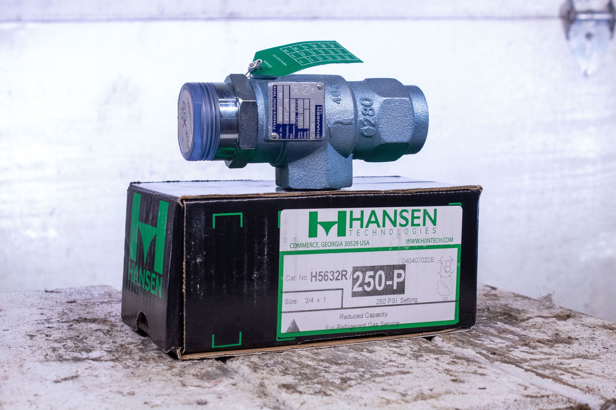 Hansen Technologies H5632R/250-P Pressure Relief Valve Pop-Eye Refrige ...