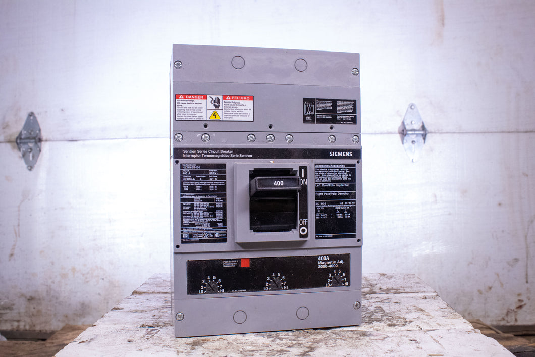 Siemens HJKD63B400 Sentron Molded Case Circuit Breaker 400A 600V