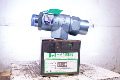 Hansen Technologies H5633R/250-P Pressure Relief Valve Pop-Eye Refrigerant Gas S