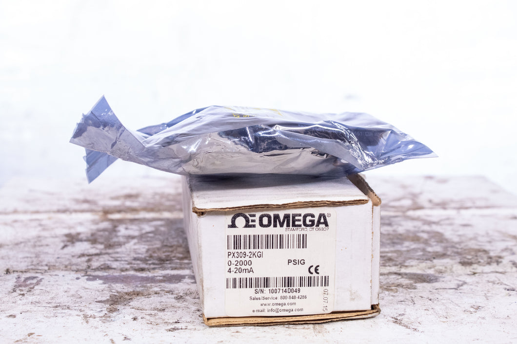 Omega PX309-2KGI Pressure Sensor, 2000 psi, Analogue, Gauge, 30 VDC, 1/4