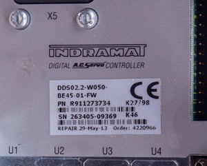 Rexroth Indramat Digital AC Servo Controller DDS02.2-W050 BE45-01-FW R911273734