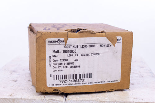 Rexnord 1070T Hub 1.9375 Bore 10010858 01165543