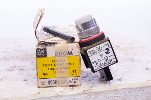 AB Allen Bradley 800MR-Q24 Series B Pilot Light White