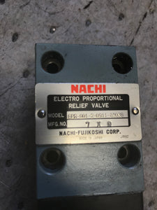Nachi Electro Proportional Relief Valve EPR-G01-2-0911-8103B 7X0
