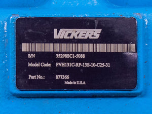 Vickers PVH131C-RF-13S-10-C25-31 Part No 877366 Hydraulic Axial Piston Pump