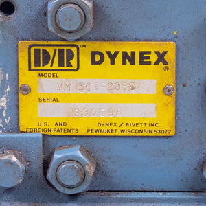 Dynex VM1506-2056 Manual Valve