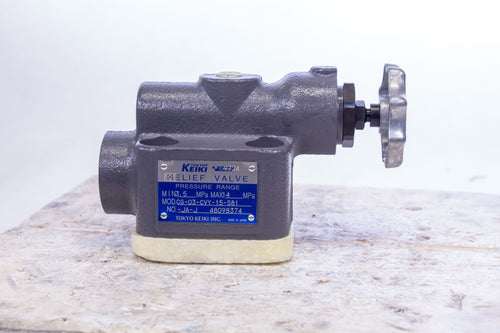 Tokyo Keiki Tokimec CG-03-CVY-15-S81-JA-J Relief Valve