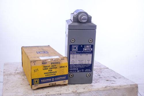 Square D Heavy Duty Limit Switch BR61B2 Class 9007 120-600V 12-120V