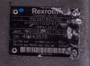 Rexroth R910931842 A10VSO100DFR1 Axial-Piston Pump