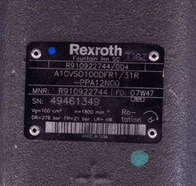 Load image into Gallery viewer, Rexroth R910922744/004 A10VSO100DFR1/31R-PPA12N00 Pump
