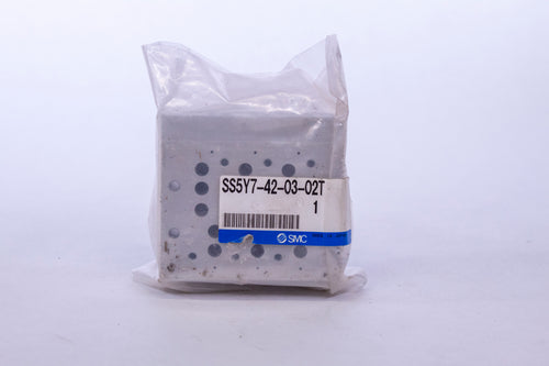 SMC SS5Y7-42-03-02T Manifold Assy; 3-Sta; SY7000 series; base mt; 1/4NPTF