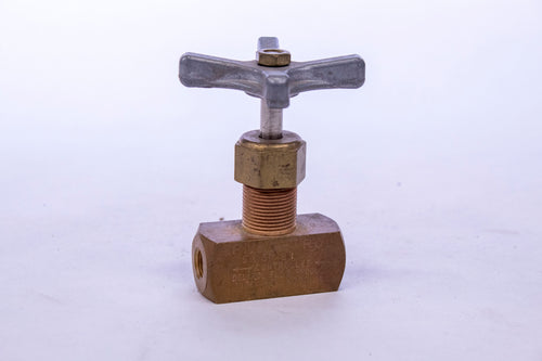 Pneu-Trol Deltrol SM150 B1 SM-150-B1 5,000 PSI Brass Globe Needle Valve