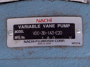 Nachi Variable Vane Pump VDC-3B-1A3-E20