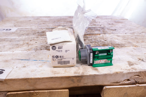Allen Bradley 800T-A1D2P Green Flush Head Push Button
