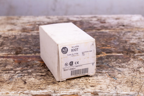 AB Allen Bradley 800T-D6D1 Mushroom Push Button Red