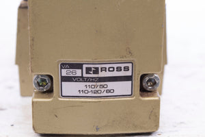 Ross W7476A6331 SINGLE SOLENOID PILOT CONTROLLED VALVE, 2-10 BAR, NNB