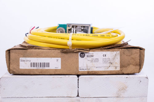 Allen Bradley AB 802M-AY12 Limit Switch NOS NIB 12ft Cable