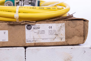 Allen Bradley AB 802M-AY12 Limit Switch NOS NIB 12ft Cable