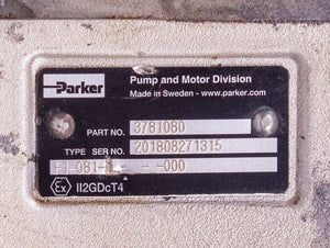 Parker 3781080 AXIAL PISTON FIXED PUMP F1-081-L