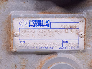 Bondioli & Pavesi Hydraulic Pump M4PV58-58 K 3 2 5 A L 3B-248 36058K3252310248
