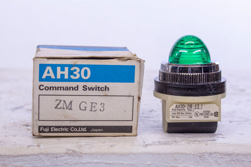 Fuji AH30 Command Switch Pilot Green ZM GE3 AH30-ZM