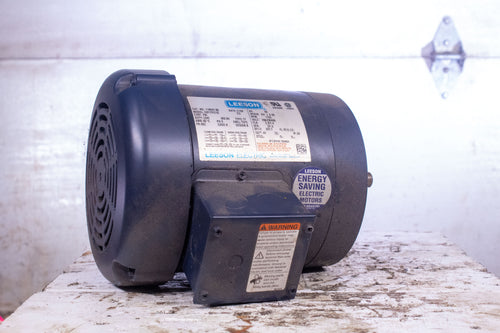 Leeson 110047.00 C6T17FC1G Electric Motor 56C Frame 60HZ 3/4HP 1725RPM 208-230/4