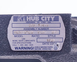 Hub City Speed Reducer Gear Drive C-Face 0250-56443 Hera35ES 15.60 Ratio Style 5