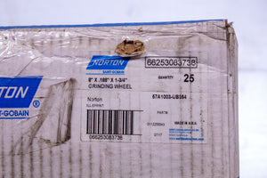 Norton Grinding Wheel 57A1003-UB354 8" x .188" x 1-3/4" - 1PC