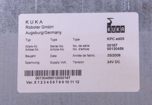 Kuka Roboter KPC ED05 Industrial Automation Machine PC Computer Controller Unit