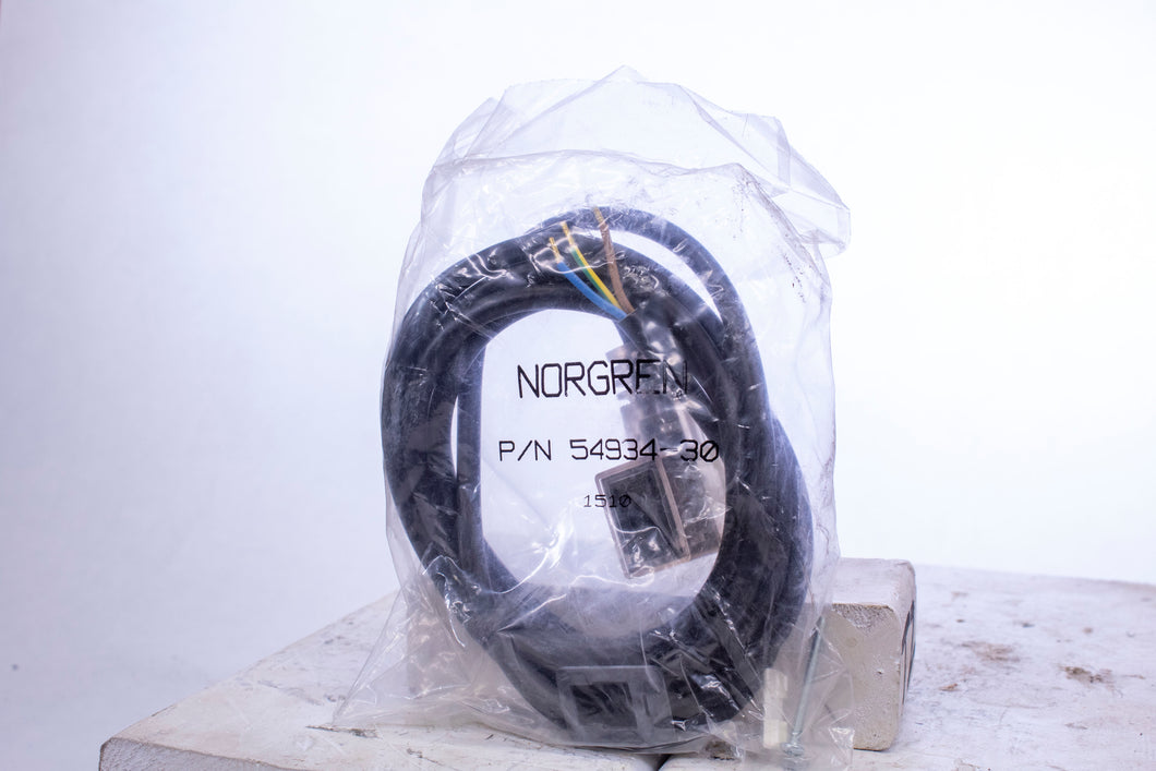 Norgren 54934-30 Connector Cable NIB