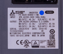 Load image into Gallery viewer, Mitsubishi FR-A820-00490-1-N6 Inverter