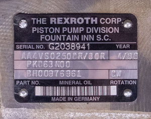 Rexroth AA4VSO250DR/30R PKD63N00 BH00976961 CW Hydraulic Pump