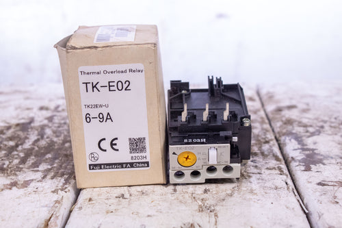 Fuji Electric TK-E02 6-9A Thermal Overload Relay