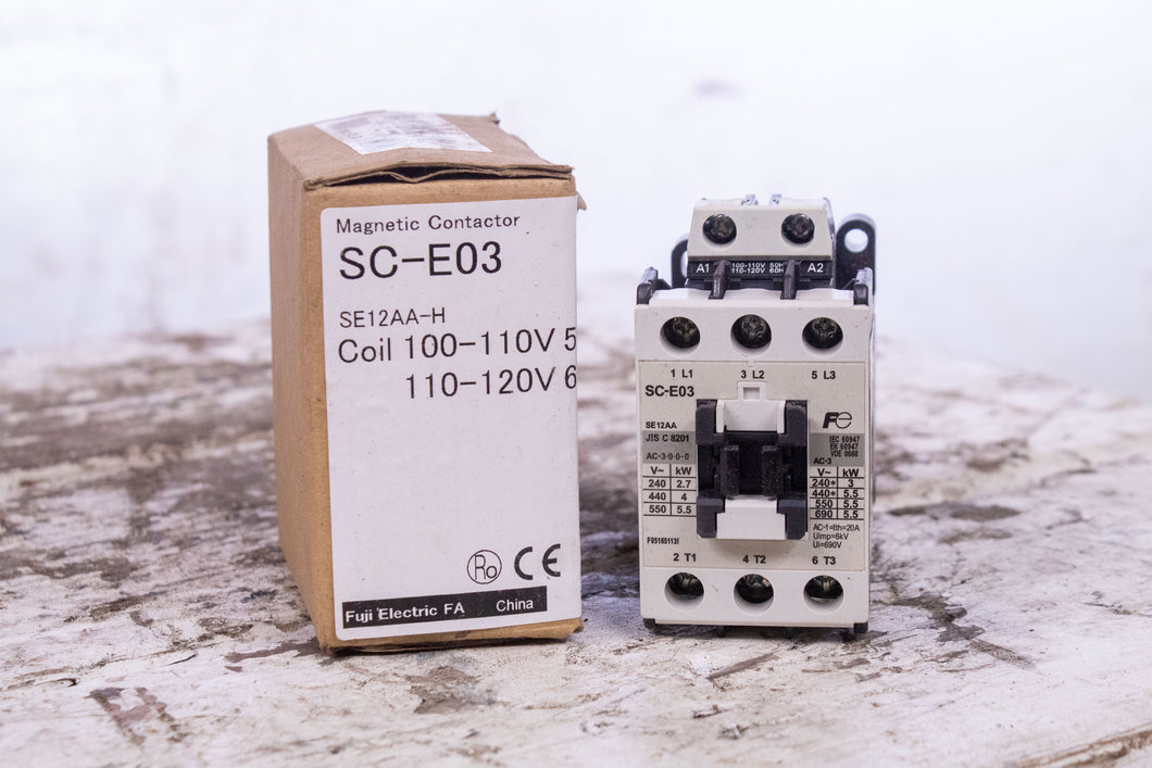 Fuji Electric Magnetic contactor SC-E03 SE12AA-H