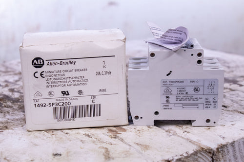AB Allen-Bradley 1492-SP3C200 Series C Circuit Breaker 20A