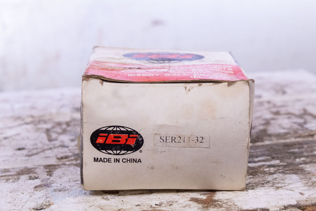 IBI SER211-32  Insert Ball Bearing with Snap Ring and Set Screw 2 Inch Shaft