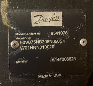 Danfoss 9541078 90V075NB208N050S1 Hydraulic Pump W01NNN010020 A141206623